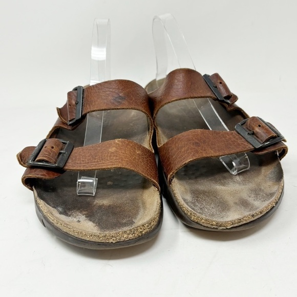 MEPHISTO Men’s Brown ZONDER Desert Buffalo Comfort Sandal Cork Footbed Size 12.5 - Picture 3 of 13